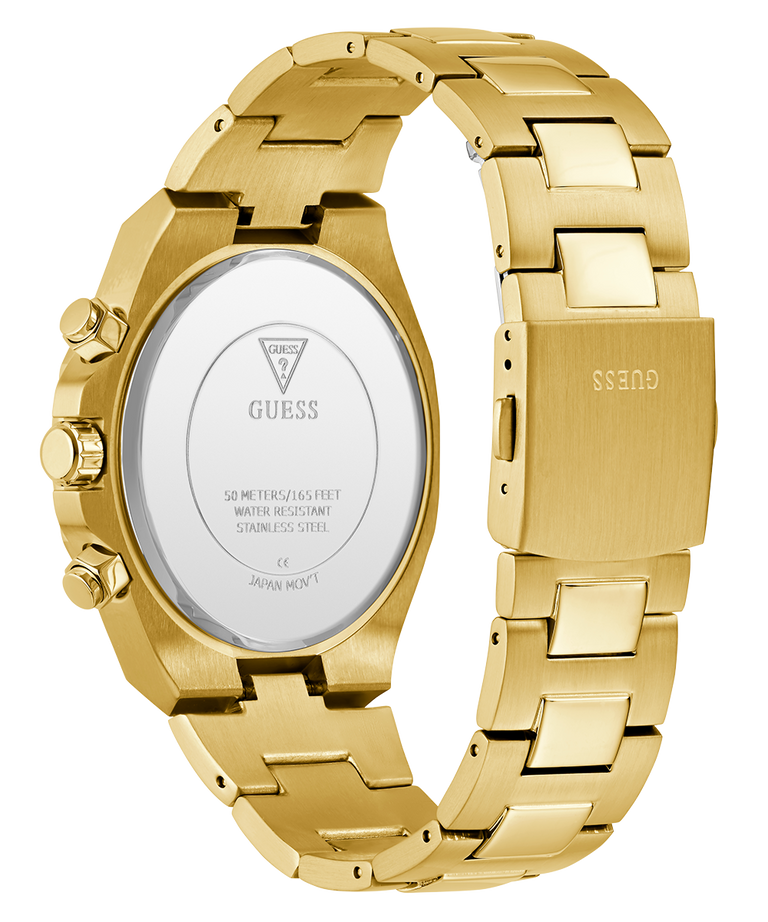 Guess Gents Equity Blue Dial, Gold Tone Case & band Multi-Fumction Watch - GW0703G6 GUESS Guess Gents Equity Blue Dial, Gold Tone Case & band Multi-Fumction Watch - GW0703G6 GUESS