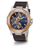 GW0704G2 GUESS Mens Brown 2-Tone Multi-function Watch angle