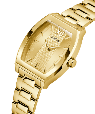 GUESS Mens Gold Tone Analog Watch lifestyle angle
