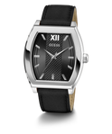 GW0706G1_ GUESS Mens Black Silver Tone Analog Watch angle