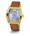 GW0706G2 GUESS Mens Brown Gold Tone Analog Watch angle