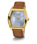 GW0706G2 GUESS Mens Brown Gold Tone Analog Watch angle