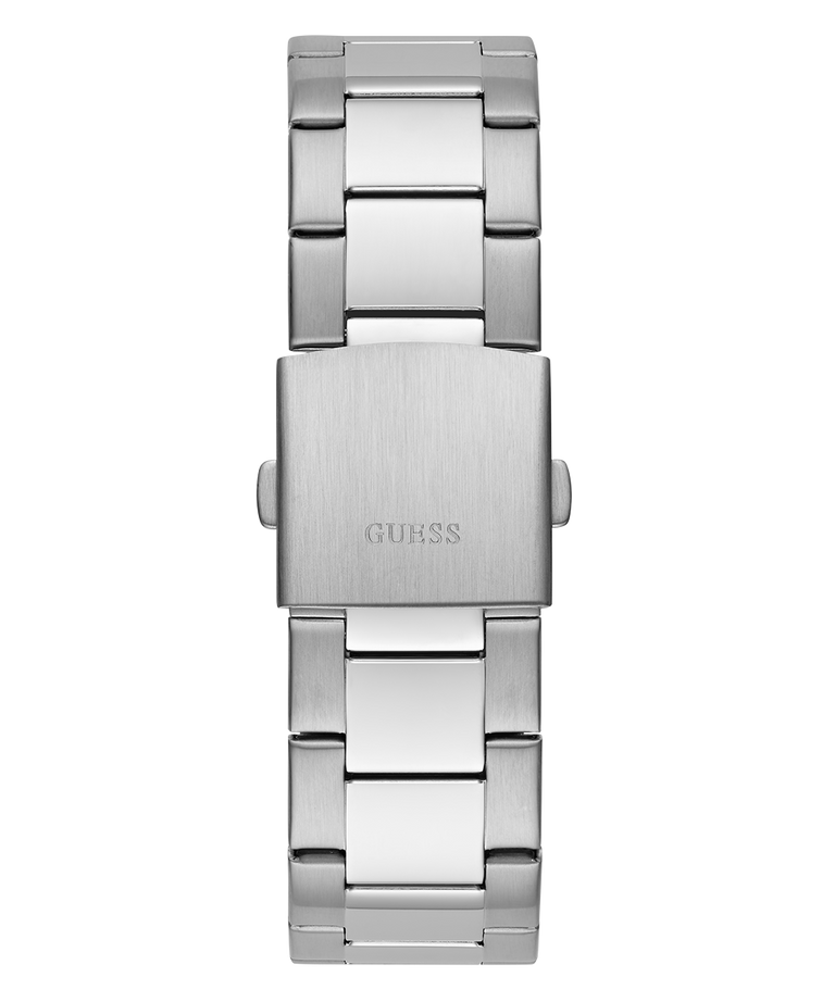 GW0707G1 GUESS Mens Silver Tone Multi-function Watch back view