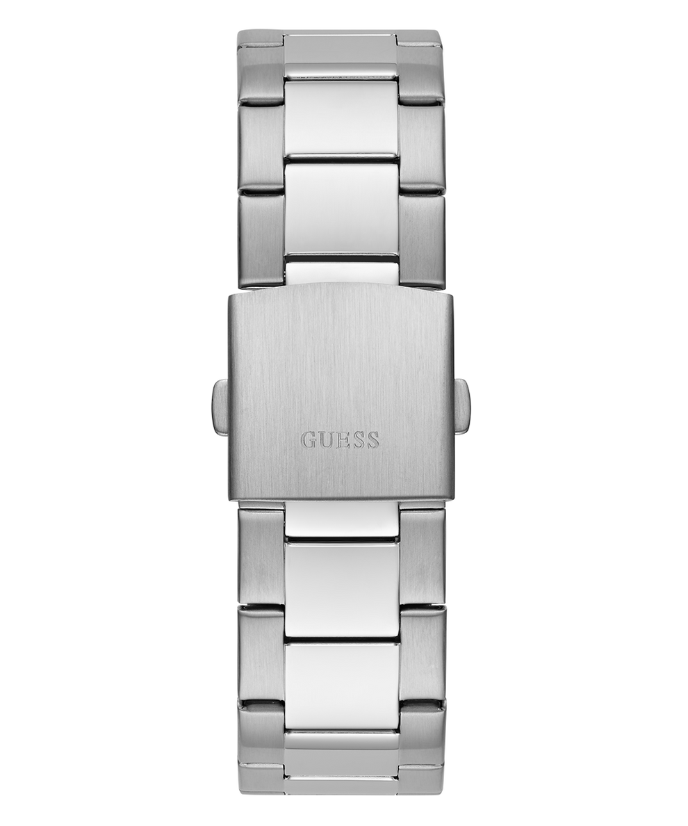 GW0707G1 GUESS Mens Silver Tone Multi-function Watch back view