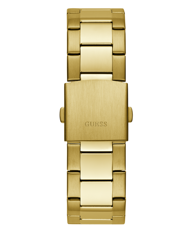 GUESS Mens Gold Tone Multi-function Watch back view