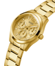 GUESS Mens Gold Tone Multi-function Watch lifestyle angle
