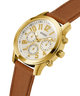 GUESS Mens Brown Gold Tone Multi-function Watch lifestyle angle