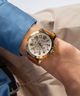 GUESS Mens Brown Gold Tone Multi-function Watch lifestyle watch on wrist