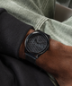 GW0710G3 GUESS Mens Black Analog Watch lifestyle watch on wrist