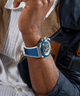 GW0713G1 GUESS Mens Blue 2-Tone Multi-function Watch lifestyle