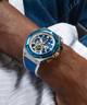 GW0713G1 GUESS Mens Blue 2-Tone Multi-function Watch lifestyle watch on wrist