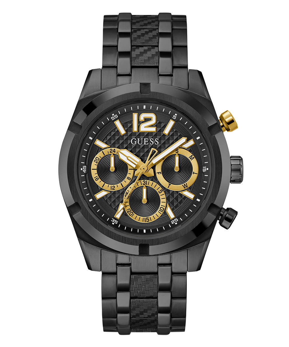 GW0714G4 GUESS Mens Black Multi-function Watch
