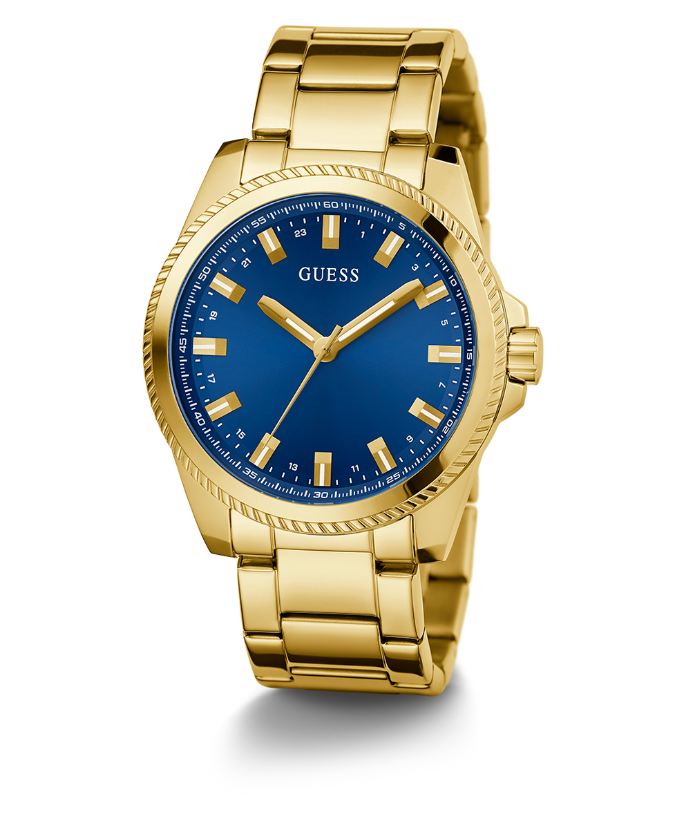 GW0718G2 GUESS Mens Gold Tone Analog Watch angle