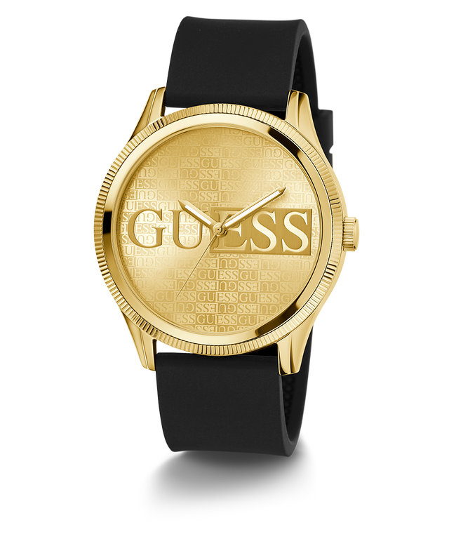 GUESS Mens Black Gold Tone Analog Watch GW0726G2 GUESS Watches US