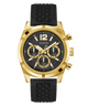 GW0729G2 GUESS Mens Black Gold Tone Multi-function Watch