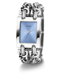 Silver watch with chain design on a white background GUESS Mod Heavy Metal Ladies Silver Tone Analog Watch