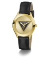 GW0744L2 GUESS Ladies Black Gold Tone Analog Watch angle