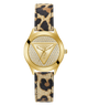 GW0745L2 GUESS Ladies Leopard Gold Tone Analog Watch