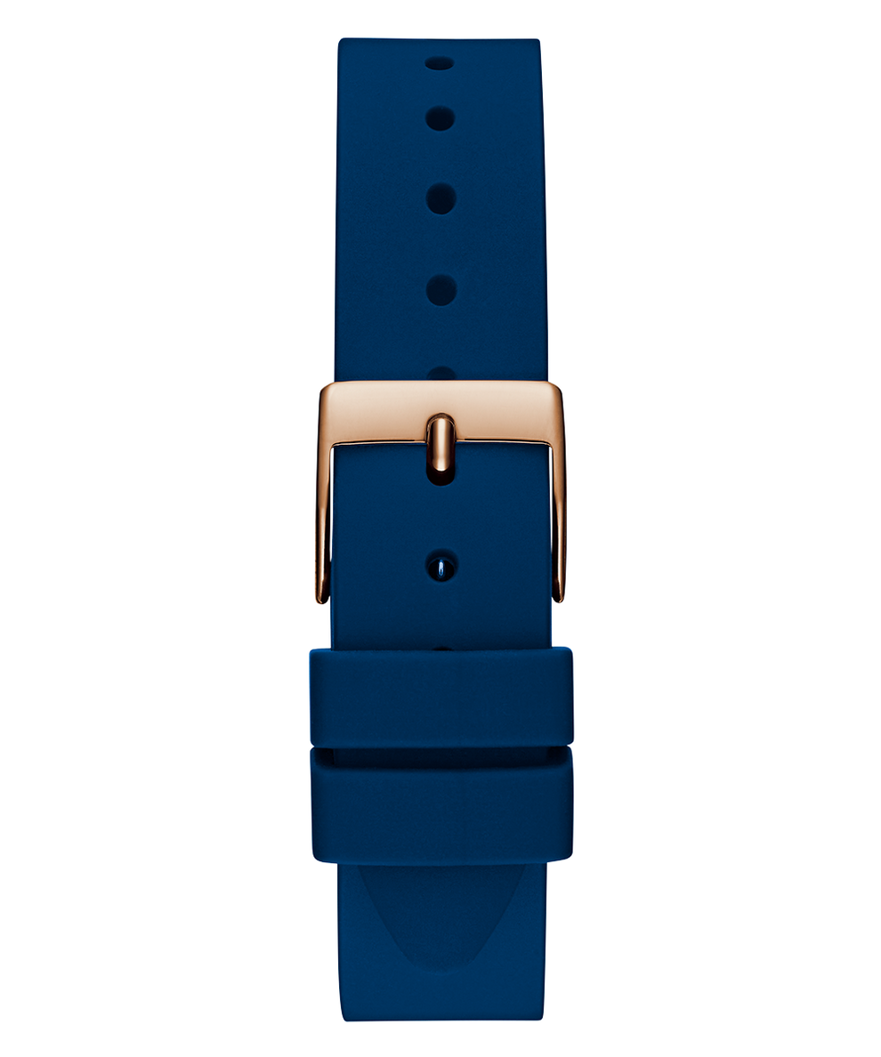 GW0745L4GUESS Ladies Blue Rose Gold Tone Analog Watch back view