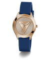 GW0745L4GUESS Ladies Blue Rose Gold Tone Analog Watch angle