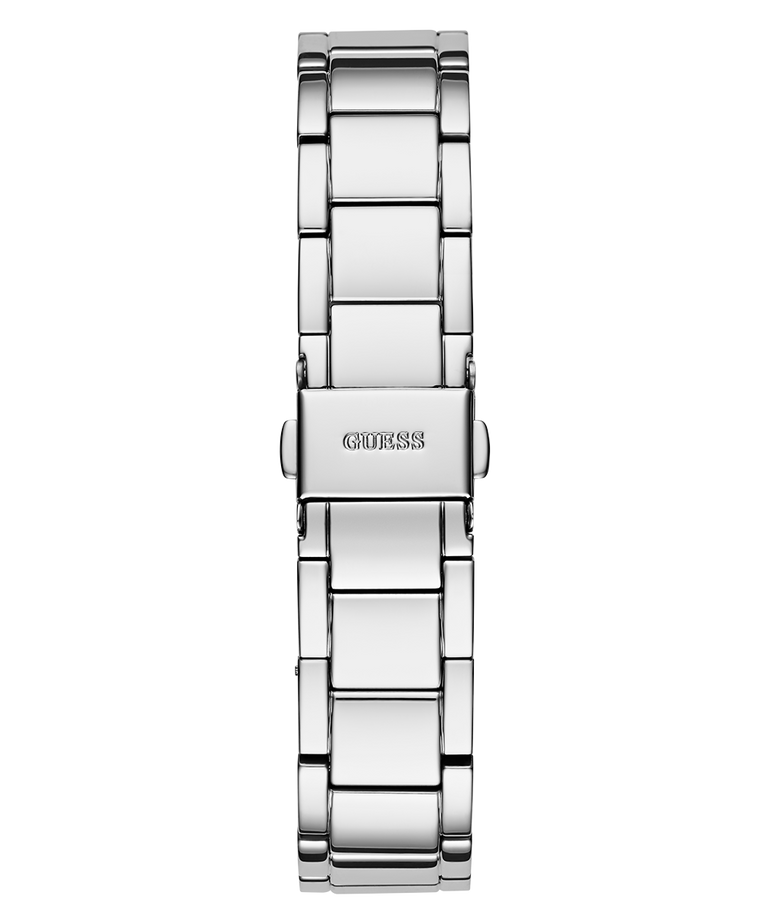 GW0746L1 GUESS Ladies Silver Tone Analog Watch back view