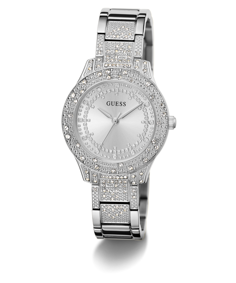 GW0746L1 GUESS Ladies Silver Tone Analog Watch angle