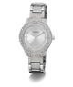 GW0746L1 GUESS Ladies Silver Tone Analog Watch angle