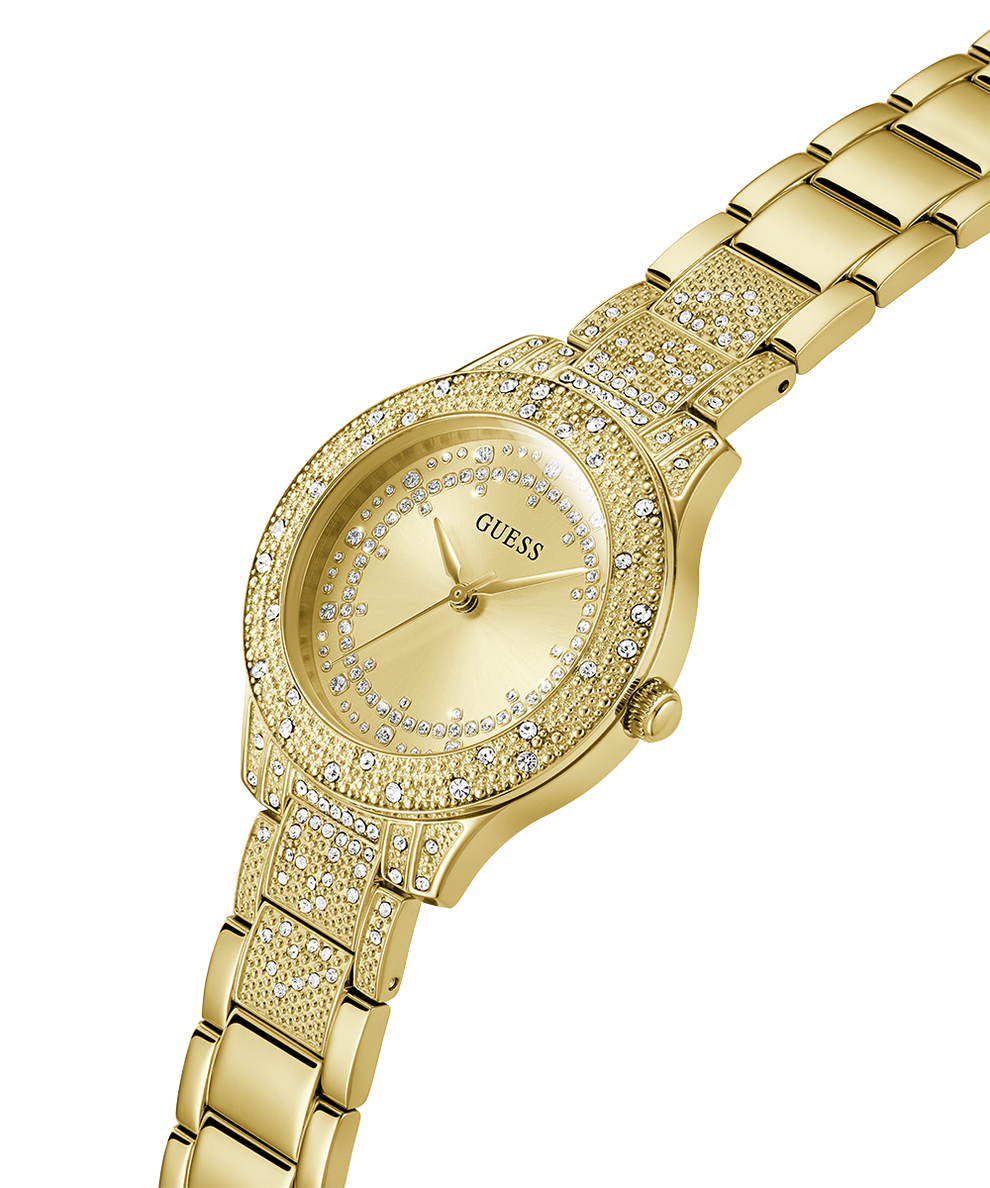 GW0746L2 GUESS Ladies Gold Tone Analog Watch lifestyle angle