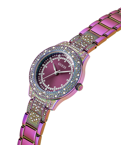 GW0746L3 GUESS Ladies Iridescent Analog Watch lifestyle angle