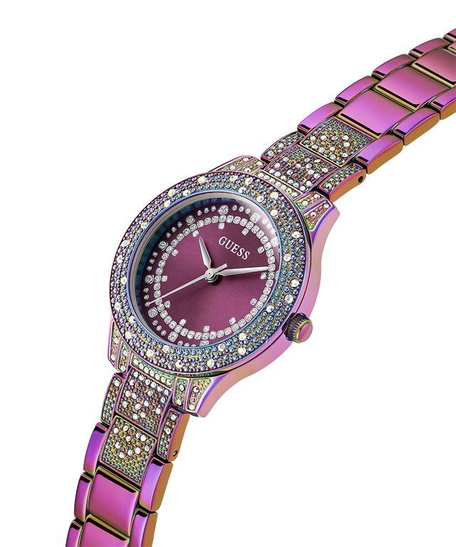 GW0746L3 GUESS Ladies Iridescent Analog Watch lifestyle angle