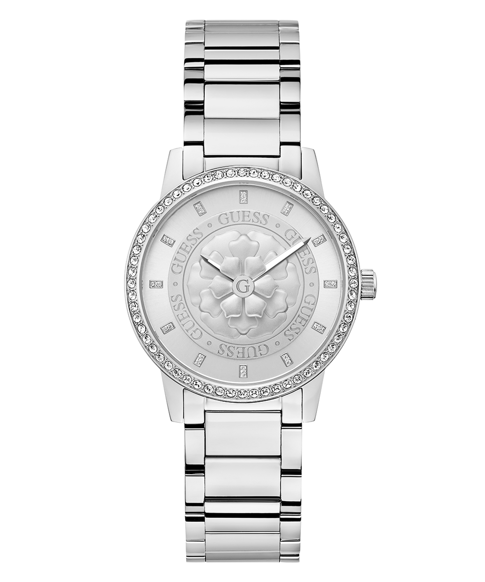 GW0747L1 GUESS Ladies Silver Tone Analog Watch