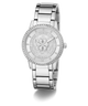 GW0747L1 GUESS Ladies Silver Tone Analog Watch angle