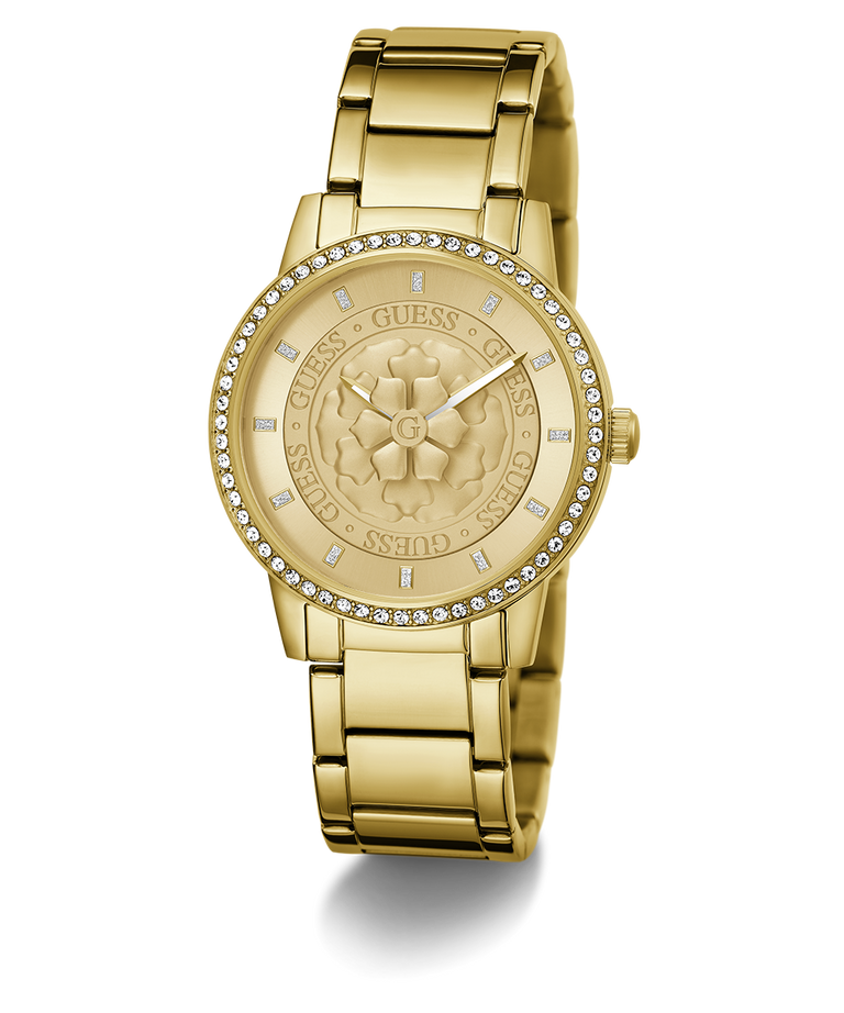 GW0747L2 GUESS Ladies Gold Tone Analog Watch angle