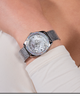 GW0748L1 GUESS Ladies Silver Tone Analog Watch lifestyle watch on arm