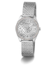 GW0748L1 GUESS Ladies Silver Tone Analog Watch angle