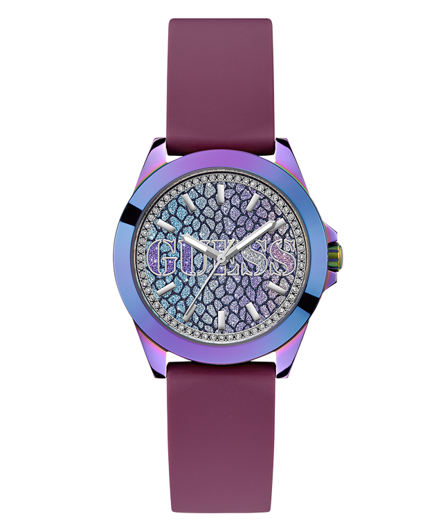 GW0749L3 GUESS Ladies Purple Iridescent Analog Watch