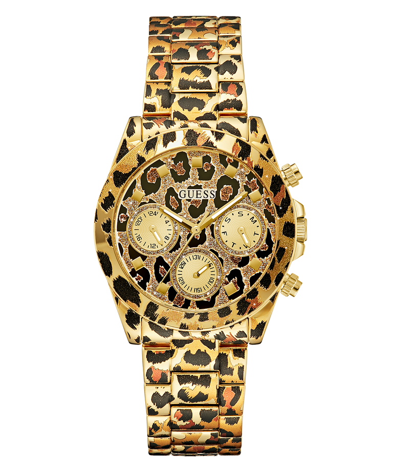 GW0751L1 GUESS Ladies Leopard Multi-function Watch