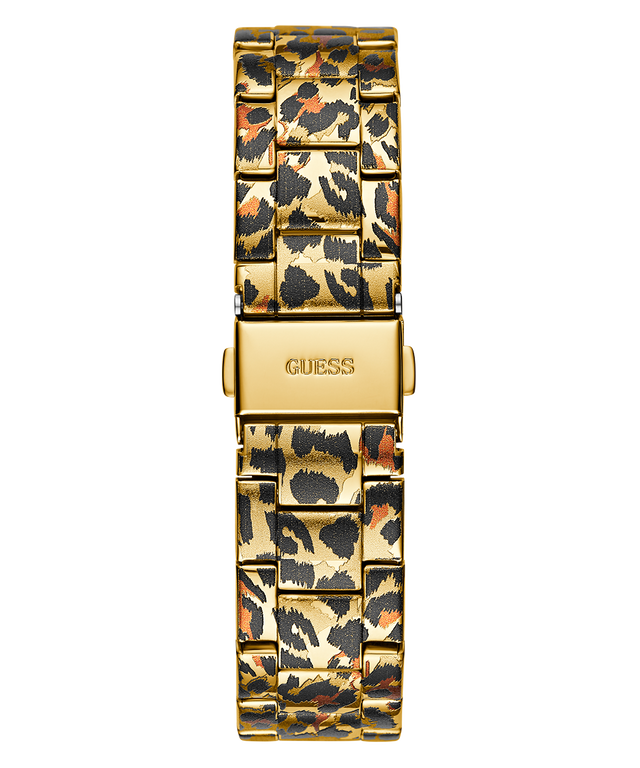 GW0751L1 GUESS Ladies Leopard Multi-function Watch back view