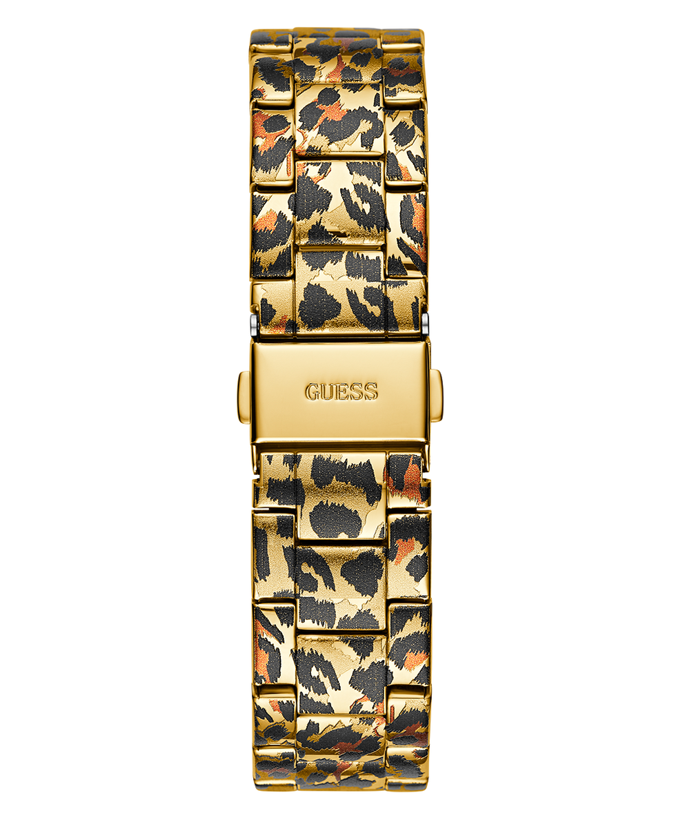 GW0751L1 GUESS Ladies Leopard Multi-function Watch back view