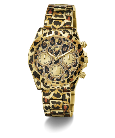 GW0751L1 GUESS Ladies Leopard Multi-function Watch angle