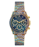 GW0752L1 GUESS Ladies Blue Purple Gold Tone Multi-function Watch