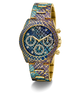 GW0752L1 GUESS Ladies Blue Purple Gold Tone Multi-function Watch angle