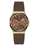 GW0753L3 GUESS Ladies Brown Gold Tone Multi-function Watch