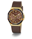 GW0753L3 GUESS Ladies Brown Gold Tone Multi-function Watch angle