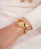 GW0756L2 GUESS Ladies Gold Tone Analog Watch watch on model