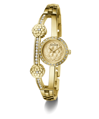 GW0756L2 GUESS Ladies Gold Tone Analog Watch angle