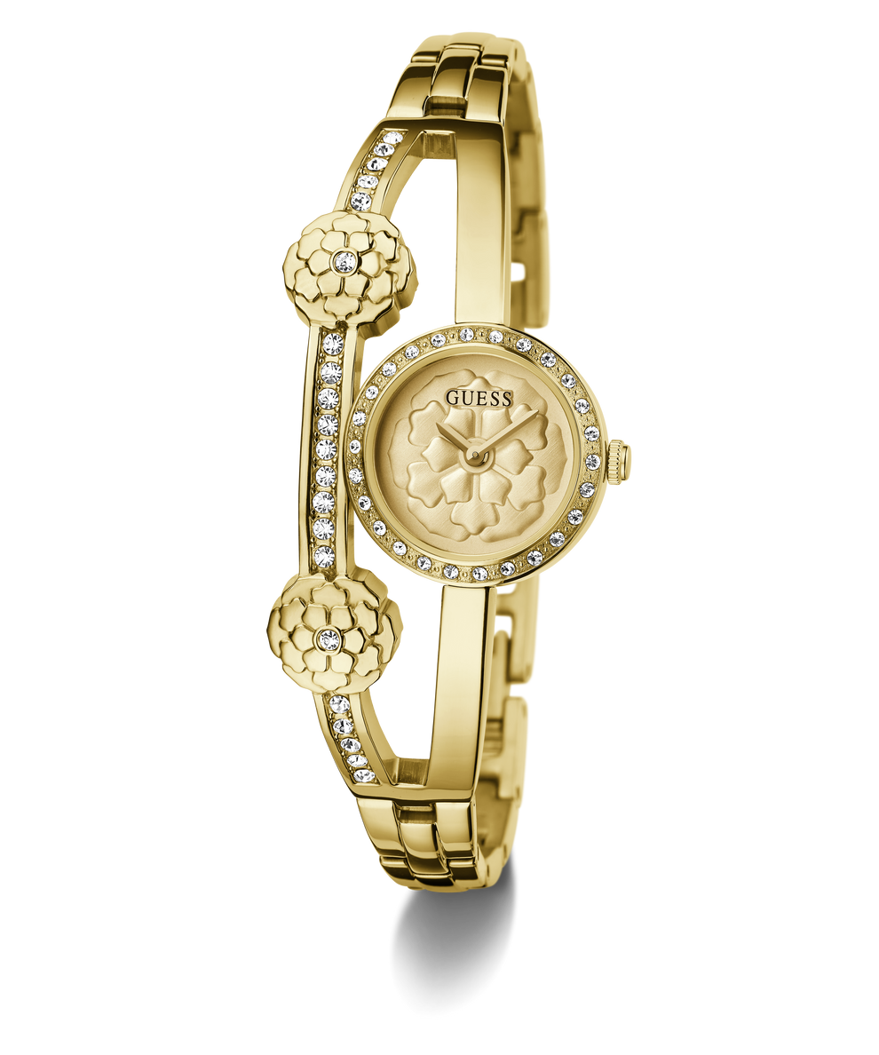 GW0756L2 GUESS Ladies Gold Tone Analog Watch angle