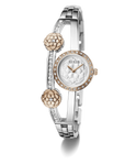 GW0756L3 GUESS Ladies 2-Tone Rose Gold Tone Analog Watch angle