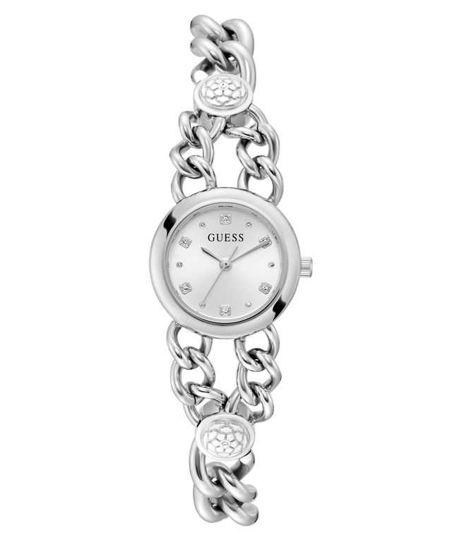 GW0758L1 GUESS Ladies Silver Tone Analog Watch