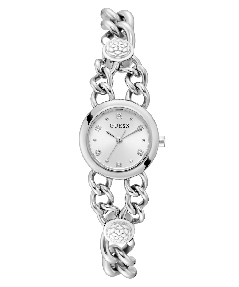 GW0758L1 GUESS Ladies Silver Tone Analog Watch